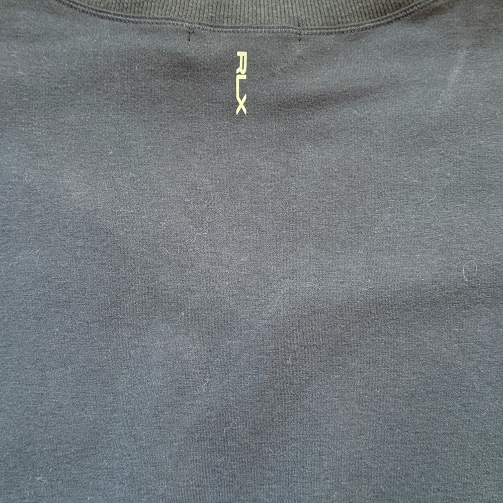 RLX RALPH LAUREN Womens Large Navy Blue V Neck Long Sleeve Golf Pullover Top - Picture 16 of 16